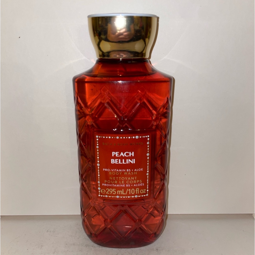 Bath & Body Works Peach Bellini Body Wash Shower Gel 10oz Discontinued New